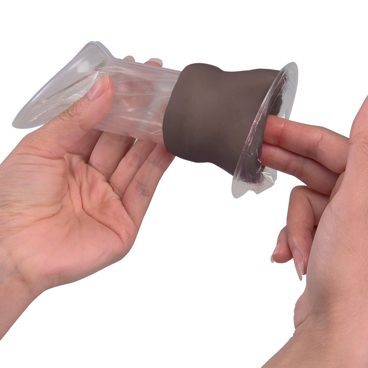 Modello di condom da donna per esercitazioni (cute nero) .